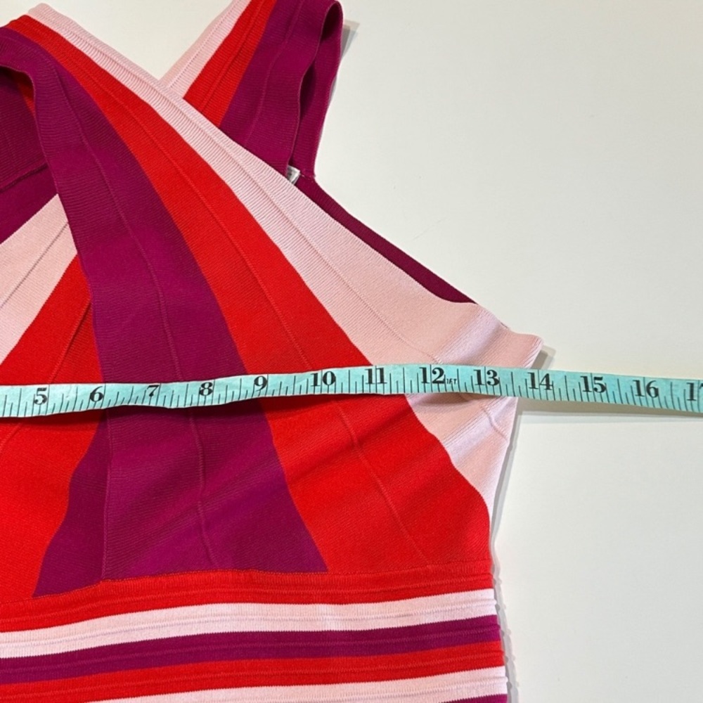 TED BAKER Hadliy Metropolis Skater Dress pink red bandage NWOT size 0 - Picture 9 of 13